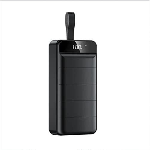 Power Bank, Power Bank, Ricarica portatile da 50000 mAh, Caricabatterie rapido con 3 uscite USB e Type-C, Batteria esterna, Smartphone, Nero, 50000 mAh