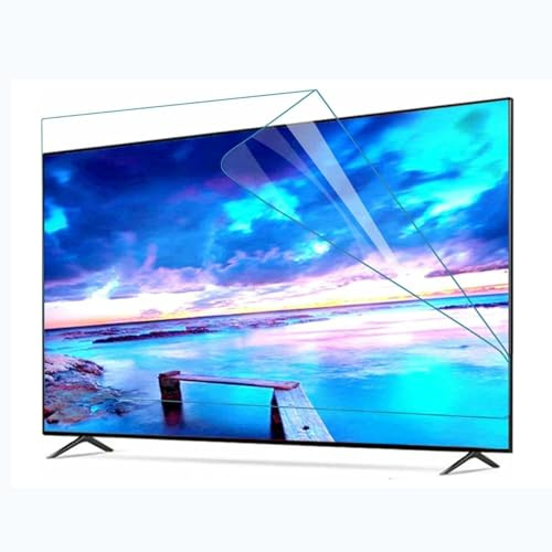 tyfuture Givré Protecteur D'écran TV Anti-éblouissant Protection D'écran Anti-lumière Bleue/Film Anti-Rayures Filtre D'écran Réduire La Fatigue Oculaire pour LCD LED 4K OLED QLED(65 inch 1440x809mm)