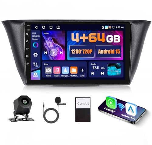 5G WiFi 4+64G Android Bilradio för Iveco Daily/KLen RV 2013-2021, 9 Tum IPS Pekskärm Bilstereo med Trådlös Carplay Android Auto Bluetooth 5.0 FM/RDS GPS SWC AHD Backkamera