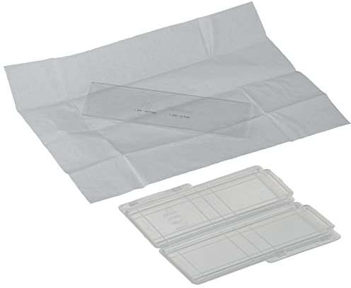 Bresser Mikroskop Objektträger Mikrometerskala 1/10 & 1/100 mm zum Kalibrieren und Vermessen von Mikroskoppräparaten