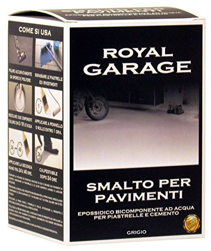 Brava RGZ7 Royal Garage Smalto per Pavimenti Epossidico all'Acqua, Grigio, 750 ml