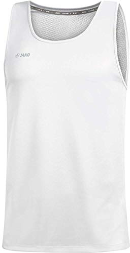 JAKO Camiseta de Tirantes Unisex para niños Run 2.0., Unisex niños, Camiseta de Tirantes Anchos, 6075, Blanco, 140