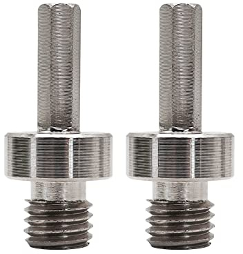SHDIATOOL Core Drill Bit Adapter 5/8-11 to 3/8 Hex Shank, 2-Pack – Convert 5/8”-11 Core Bits to Electric Drill, Reusable Steel Adapter for Diamond Grinding Wheels & Drill Bits