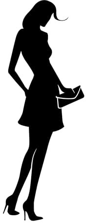 Zeroos - Segnale WC Lady No. 2, Autoadesivo, da Donna