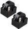 Futheda Lot de 2 relais de démarrage PTC à 3 broches 22 Ohm 125 W 3 broches PTC pour réfrigérateur congélateur compresseur de démarreur de réfrigérateur Accessoires 1/6 HP pour réfrigérateur (Noir)