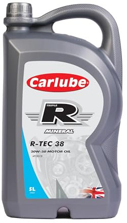 Carlube Triple R 20W-50 API SB/CBMineral Engine Oil R-TEC 38 5L