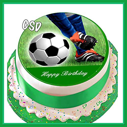 Tortenaufleger Fußball 02, Zuckerpapier Tortenbild, Geburtstag, Fussball,Fototorte