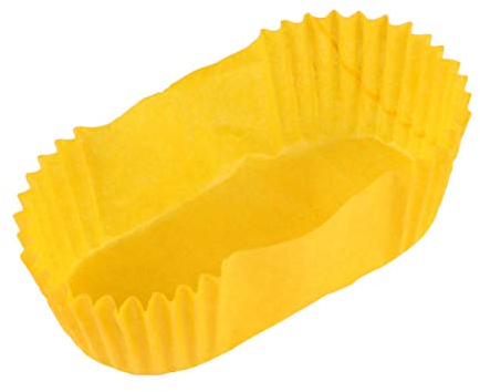 DOITOOL 1000 pcs Loaf Tin Liners Straight Baking Paper, Mini Loaf Tin Cake Liners, Mini Loaf Cake Cases Disposable for Cupcakes Breads Muffins and Candies (7.3 x 3.5 x 2.5 cm/Yellow)