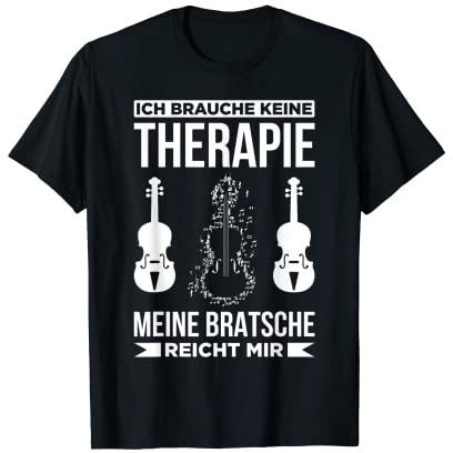 Bratsche Spielen Viola Musik Bratschist Orchester Violist T-Shirt