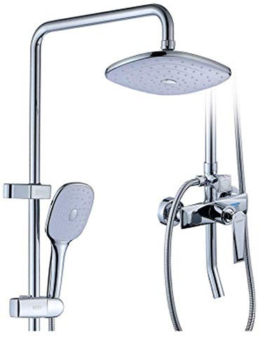 HAPPLiGNLY Juego de Ducha Juego de Ducha para baño, Ducha de Cobre para el hogar, Juego de boquillas de descalcificación a presión, Juego de Ducha, Ducha con supercargador Tipo Elevador, Baño