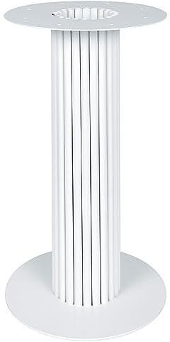 Metall Tischfuß Rund Tisch Esstisch Tischbein Tischgestell 40x72 cm (Weiß)