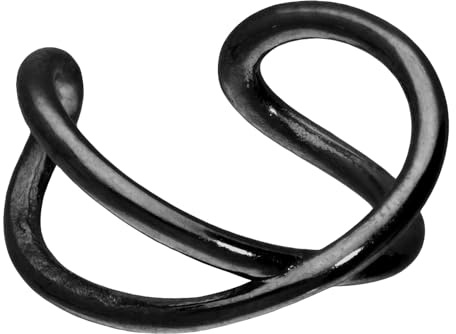 PIERCINGLINE Chirurgenstahl Fake Ohrring Ohrklemme Ear Cuff überkreuzt in 4 stylischen Farben