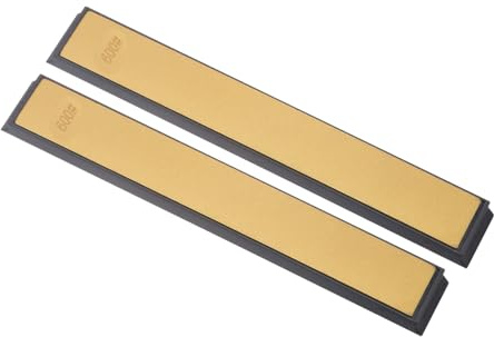 CoCud Diamant-Schleifstein, 600 Körnung, 6 x 0,8 Gesamtgröße, mit Titan beschichteter Schleifstein, Schärfwerkzeug - (Anwendungen: zum Metallschleifen), 2 Stück