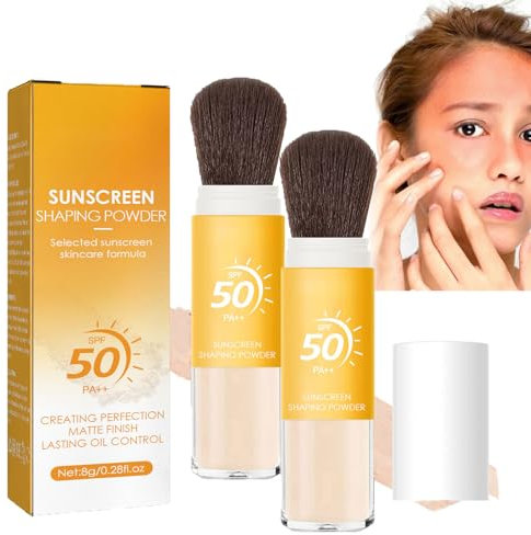 Polvo de Fijación Mineral con Protección Solar SPF 50 - Control de Aceite y Acabado Natural para Maquillaje