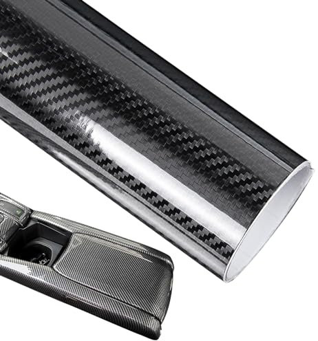 Film intérieur en fibre de carbone – Ruban de protection anti-rayures | Rouleau de film superposé sans bulles d'air pour tableau de bord de voiture, jantes de