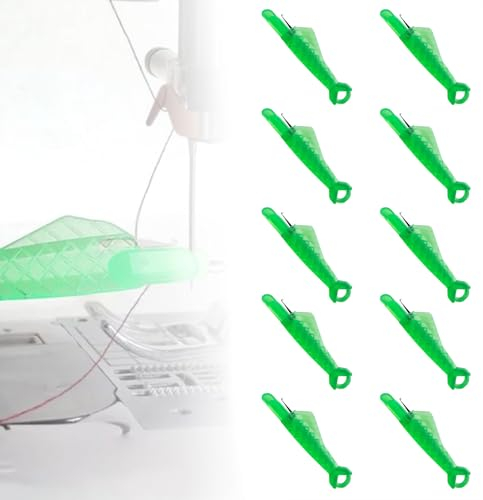 10 Stück Nadeleinfädler,Einfädelhilfe für Nähnadeln,Nadeleinfädler für Nähmaschinen,Einfädelhilfe für Nähnadeln,Nähmaschinen Zubehör Einfädelhilfe,Automatischer Einfädler Nadel Threading für Handnähen