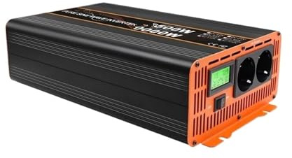 Transformador Inversor De Onda Sinusoidal Pura 3000W 4000W 5000W Convertidor De Potencia 12V 24V 48V CC A CA 220V 230V Transformador De Voltaje Solar Pantalla LCD Inversor Corriente(24V,220-240V 60HZ_