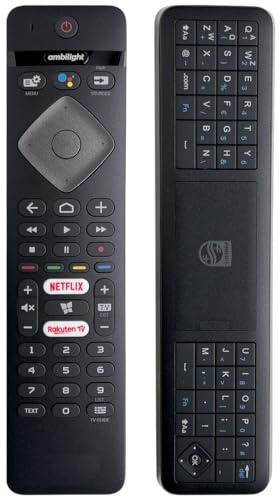 Télécommande de rechange compatible avec Philips YKF463-B010 YKF463-B011 YKF463-001 Bluetooth QWERTY
