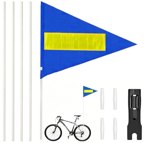 Bicycle Flag, Bicycle Pennant, Adjustable Children's Bicycle Flag, Scooter Bicycle Bunting Flag, Street Buddy Flag, Children's Bicycle Safety Flag