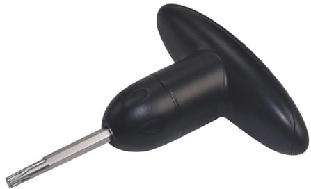 Fruusv Golf Club Adjustment Tool, Small Black Wrench, Abs Stainless Steel 3cm, Comfortable Grip, Black Lightweight Wrench for Replacing Driver and Fairway Clubs Accessories