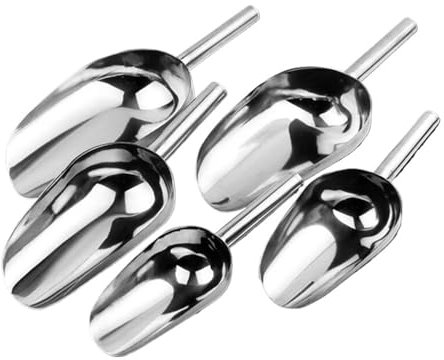 Raspador de Hielo de Acero Inoxidable for Dulces - Pala medidora for Alimentos de Barra de Buffet(XXL)
