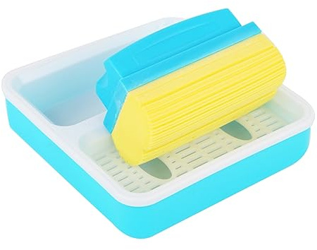 HOMSFOU 1 Satz Reinigungskit für Whiteboard und Tafel Professioneller Radierer mit Reinigungsbox für Kreide und Marker Handlich und Leicht zu Bedienen