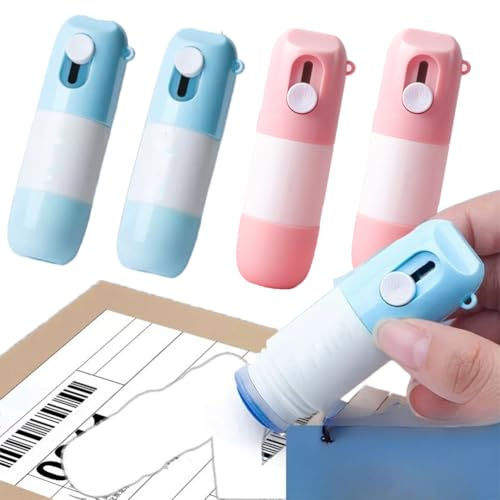 Stick Borrador Mágico de Etiquetas Paquete, Elimina Datos Privados en Etiquetas Térmicas - Diseño Compacto para Protección de Privacidad (4PCS)