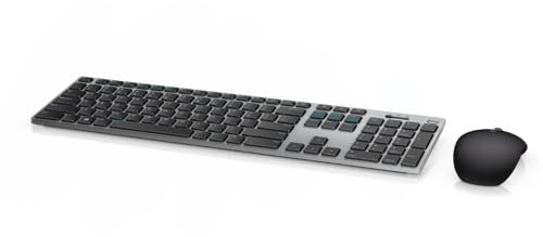 Dell Multi-Device kabellose Tastatur und Maus - KM717 - German (QWERTZ) Wireless + Bluetooth - ergonomisch