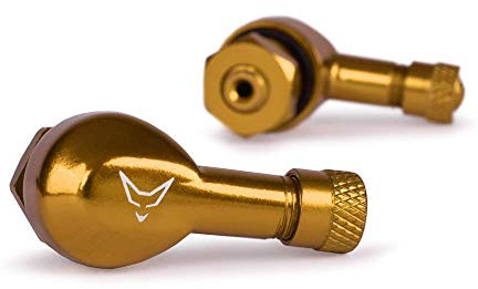 RACEFOXX Winkelventile Motorradreifen, Aluminium, 11,3 mm, 1 Paar, gold