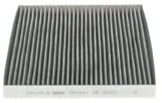 Bosch R5551 - kupéfilter med aktivt kol | Filtrerar lukt, pollen och damm - ersättningsfilter för bättre luftkvalitet i fordonets interiör