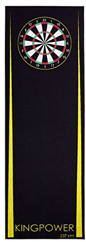 Kingpower dardo Mat dardo Alfombra Torneo línea de Tiro Accesorios de protección de Suelo Tablero de Dardos 2 tamaños 237 cm 290 cm diseños Diferentes, Diseño:Diseño 03 (Amarillo 237x80cm)