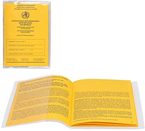 mumbi 5x Impfpass Hülle Schutzhülle Impfpasshülle für Impfausweis Schutz Tasche, Impfausweishüllen transparent (Für alle Impfausweise ab 2015) Impfausweis Hülle klar 5 Stück
