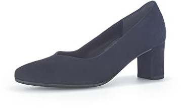 Gabor Klassiska pumps, damklackskor, måttlig multibredd (G), Blå Dark Blue Dark Blue, 39 EU