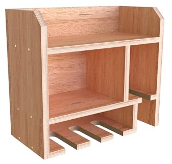 Arbor Garden Solutions Tooltrek2 Power Tool Organizer Storage Rack | Wall-Mount Drill Holder, Charging Station, For 4 Power Drills
