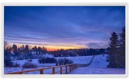 Cornice Digitale Di Grandi Dimensioni Cornice Elettronica Da 27 Pollici Montata A Parete For Riprodurre Immagini, Video, Calendario, Album Fotografico Digitale A Led, Con Sensore Del Corpo Umano ( Col