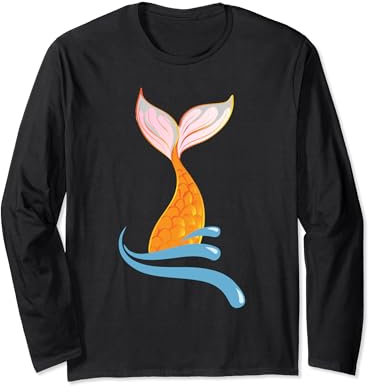 Meerjungfrauen Flosse Flossen für Nixe oder Meerjungfrau Langarmshirt