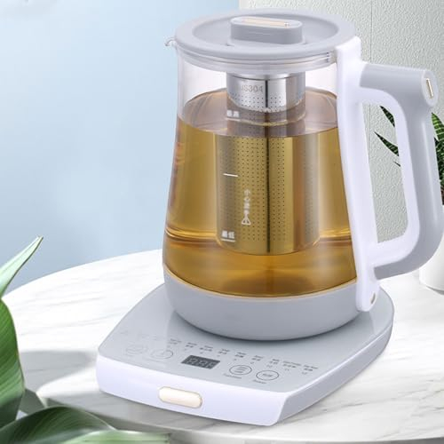 Bollitore Elettrico Da 1,8 Litri, Bollitore Sanitario Con 10 Funzioni Principali, Termostato Intelligente, Bollitore In Acciaio Inossidabile Con Vetro Borosilicato Ad Alto Contenuto Di Filtro