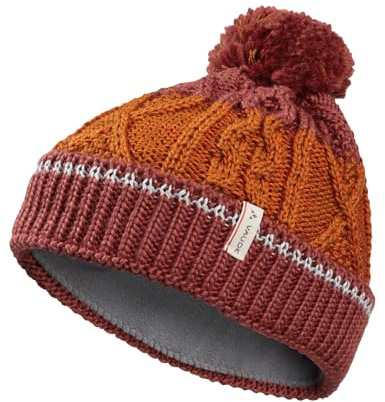 VAUDE Kinder Mütze Kids Cornua Beanie III, warm und elastisch, mit weichem Fleece-Innenfutter, redeva, M