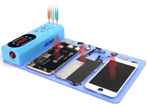 Tappetino riscaldante per Schermo LCD, Mini Schermo riscaldante da 35x21 cm e separatore Posteriore per la Riparazione di Telefono/Tablet