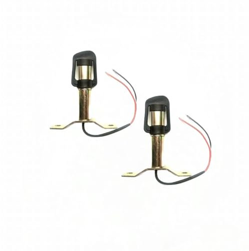 MelTruck® 2x Halter für Rundumleuchte Aufsteckrohr drehbar Kabel Rundumkennleuchte Ø 24 mm (Aufsteckrohr T)