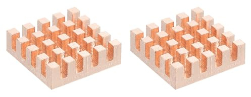 PATIKIL 2 Pezzi Dissipatore Di Calore In Rame 20x20x6mm Dissipatore | Radiatore, Per computer a scheda singola Chip CPU Power Transistor FET IC Power Amplifier
