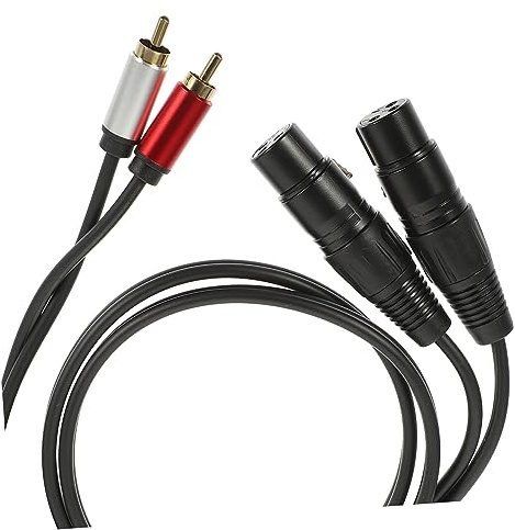 Vaguelly Rca to Xlr Adapter Cable Audio Conversion Connector Wire Rca to Speaker Wire Xlr Cable for Amplifier