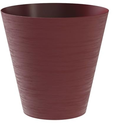 TERAPLAST Pflanztopf Hoop rund 30 cm Durchmesser Bordeaux/red Grape