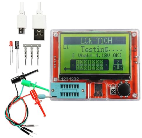 Multimètre à écran LCD LCR-T10H, testeur de transistors, diodes, triodes, condensateurs, résistances