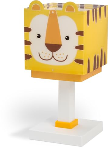 Dalber Kinder Tischlampe Nachttischlampe Nachtlicht Little Tiger Tiger, 64561N, G4-4W LED - Glühbirne enthalten, Gelb | Nachtlicht; 4W LED; Glühbirne enthalten