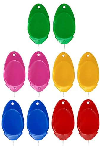 HAPINARY 10pezzi Infila Aghi in Plastica Gancio in Strumenti per Infilare Ago Mano per Cucito Punto Croce Ricamo Artigianale Colore Casuale