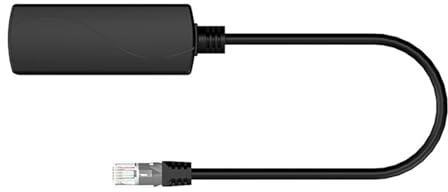 EXQIOUR Kompakter 48 V/24 V Poet-Konverter Gbit/s, Ethernet-Link, stabiler Strom für raue Umgebungen und Remote-Nutzung