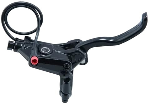 XPKHVZVLQ Set Freni A Disco Idraulici A 4 Pistoni for MTB Pieghevole E-Bike, Freni Power-off con Rotore da 160/180/203mm, Nero Rosso(2PR)