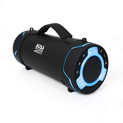 BOSS Audio Systems Sistemi di Tubi Bluetooth Speaker Portatile Resistente agli Agenti atmosferici IPX5 nominale SD/Porte USB FM Tuner