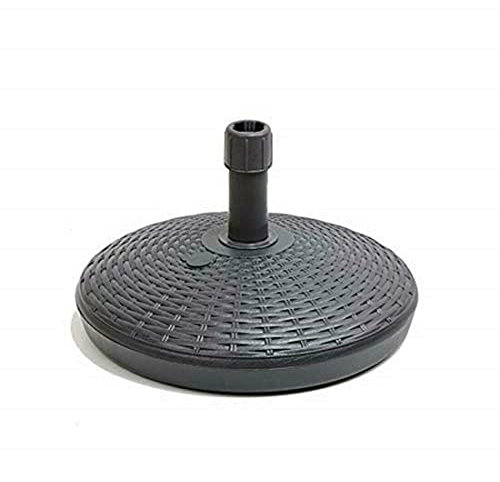 Plastica Adriatica Base per Omelloni Tonda in Plastica Simil Rattan, Antracite, Cm 46